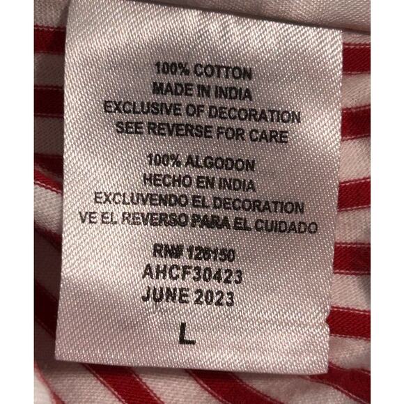 University of Georgia Bulldogs UGA Red & White Stripe Polo Shirt Boy's Large - Picture 6 of 6